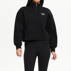 M 뉴발란스긴팔티 TQK NBNCF1W212-19 WOMEN 시그니처 세미크롭 반집업 맨투맨 (SEMI OVER FIT)