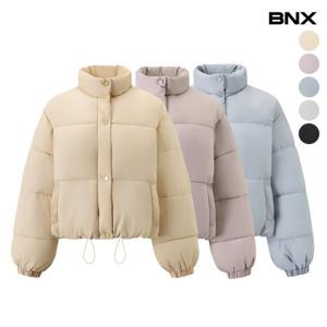 [BNX]노카라 벌룬 소매 크롭 스트링 패딩 점퍼 (BX4JP030L0)