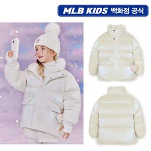 [MLB키즈PG] 프리즘 걸스 하트키링 글로시 숏 아동 덕다운 7FDJB1056-50IVS