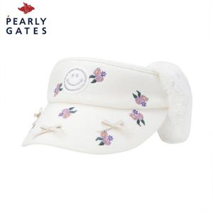 [파리게이츠] 여성 스마일 플라워 리본 이어워머 썬바이저