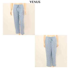 [비너스]레이온 40수 나뭇잎 나염 남녀 커플 파자마 바지 2종택1 VPA425WP