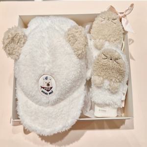 [밍크뮤](IV)미니베베FUR트루퍼햇,자갑세트  35C14-808-04,850-01