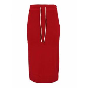 [PATRIZIA PEPE] 라프리마 여성 니 Length 미디 스커트 인 테크니컬 비스코스 니트 8G0468K266R863 레드 /8