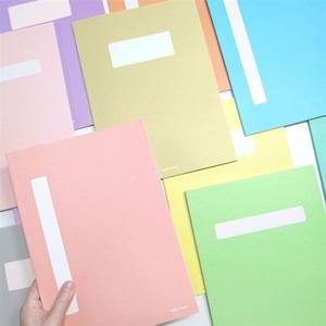 서브젝트 파스텔 심플 노트 랜덤 9종 세트