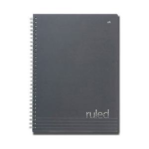 사무용품 더블에이 룰드 절취 스프링노트 A5 다크그레이