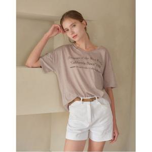 [탱커스]심플 레터링 유브이넥 하프 티셔츠 (TX1TS015L0)