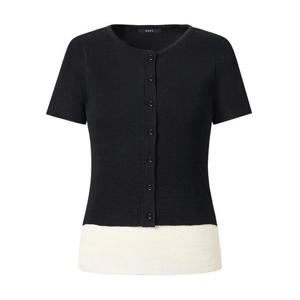 [GGPX]레이어드 라운드 반팔 니트 (GPBKT025D)