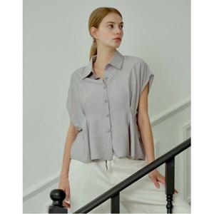 [나인식스뉴욕]허리 핀턱 포인트 반팔 셔츠 (NP2BA019L0)