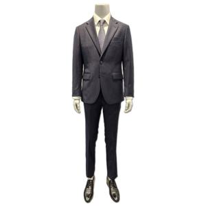 [맨잇슈트]르메스트 25FW  다크 그레이 쉐도우 체크 울 100 포멀핏 정장