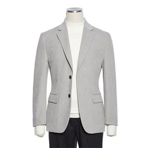 [레노마캐주얼]F/W 스웨이드 스판 라이트 그레이 콤비자켓 PRKMBJ07A