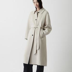[쥬크]셔츠카라 벨티드 핸드메이드 코트 Z254MSG540