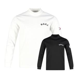 럭스골프 남성 코리아아미 로카티 하프넥 기모 긴팔 티셔츠 SH25W405