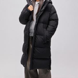 [행텐주니어]블랙 롱 다운점퍼