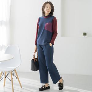 엄마옷 마담4060 진청와이드기모팬츠 여성바지 데일리 -ZPN2512012-