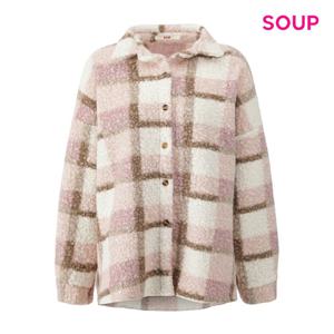 [숲]부클 루즈핏 빅 체크 셔츠 S5BLS04