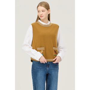 [베네통]포켓 자수 니트 베스트 (BAKV03511)