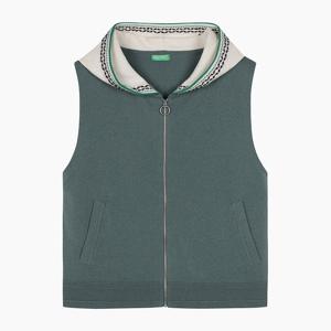 [베네통]컬러 라인 후드 집업 니트 베스트 (BAKV05511)