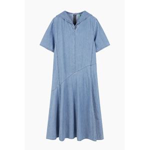 [베네통]반팔 소매 해지 데님 원피스 (BAOP03511)