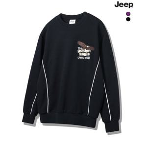 [지프]남여공용 체로키 배색 독수리 자수 맨투맨티셔츠 (JP1TSU811)