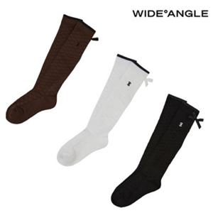 [와이드앵글]   WWU25S06   여성 CO 자가드 배색 니삭스