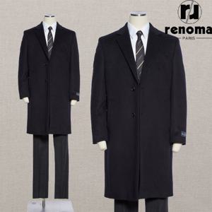 [레노마캐주얼][클리어런스]FW 네이비 최고급 캐시미어 체스터 코트 RQMLBH57AJD