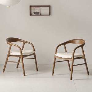 [착불] 더끌림 루모르 고무나무 원목 의자 IKMB06