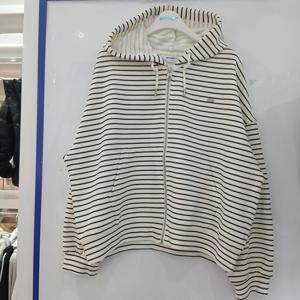 [에꼴리에][모다부평]스트라이프 루즈핏 후드 점퍼/26A0152CR_BP