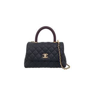 [엘러브] 샤넬 코코핸들 스몰 블랙 빈티지금장 캐비어 5ET2069