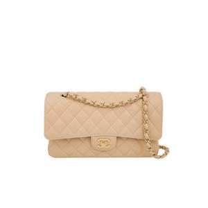 [엘러브] 샤넬 클래식 미듐 베이지 금장 캐비어 5ET2070