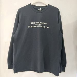 [에꼴리에][모다부평]빈티지 레터링 루즈핏 쭉티/26A0403NY_BP