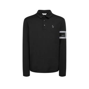 헤지스 골프 남성 24FW 블랙 단색 긴팔폴로티셔츠 WPTS4D711BK