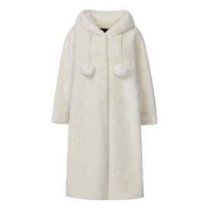 [포커스]폼폼 디테일 소프트 퍼 롱 코트 PBINF5W1CT1651