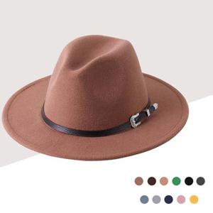 남자 여자 신사 중절모 페도라 모직 사파리모자