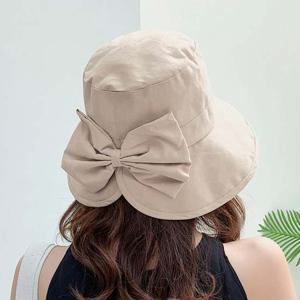 여성 큰리본 베이직 버킷햇 1P 여행 러블리 패션 모자