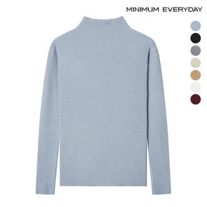 [미니멈][미니멈 에브리데이]베이직 반하이넥 비스코스 골지 긴팔 니트 (EA4KT010D)
