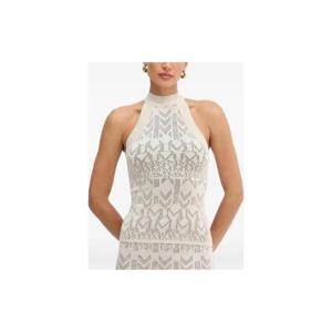 25 FW 게스 모노그램 홀터 넥 니트 탑 5YGR075877Z TP446291475