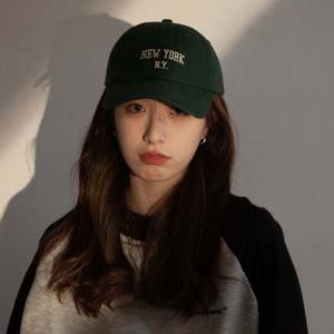 여성 뉴욕 영문 자수 레터링 공용 산책 볼캡