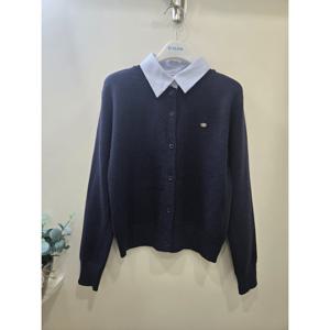 [에꼴리에]셔츠 레이어드넥 니트 가디건 26A50810