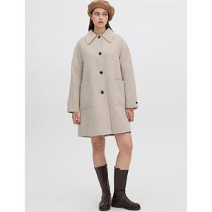 올리브데올리브 자수 핸드메이드 하프 코트 OW4XH051