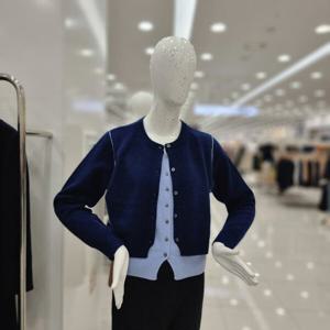 [꼼빠니아]배색 포인트 모 니트 가디건 CAEW0-WSC740_CJ