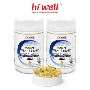 [하이웰] 오메가3 비타민D 300캡슐 2통 (200일분)
