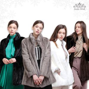 P173-3 풀스킨 언발란스 밍크코트