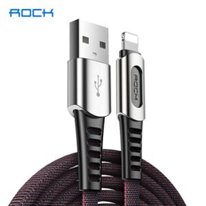ROCK M8 아이폰8핀 메탈 일체형 페브릭 플랫 데이터 케이블 1M