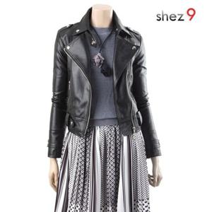 [쉬즈넘버나인][S,M,L사이즈]까멜리 라이더 자켓