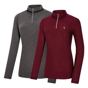 비티알 BTR 여성 골프웨어 가을 긴팔 기모 집업 티셔츠