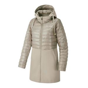 콜핑 여성 후드탈부착 중기장 경량 패딩자켓