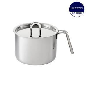 쿡에버 라이트 인덕션 통3중 스텐 멀티팟 16cm