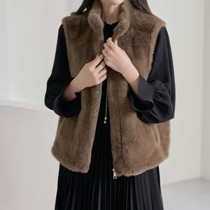 [GS단독특가] [로즈미] [55~88] 누블 하이넥 에코퍼 조끼