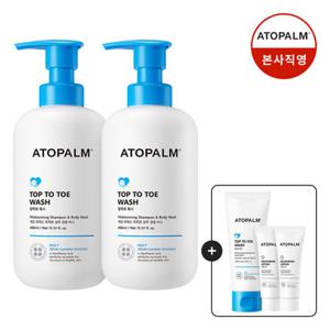 [아토팜] 탑투토워시 460mlX2 (증정)판테놀로션23ml*2+탑투토100ml 12/8~14