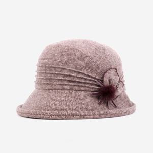 [닥스(모자)]여성 헤링본 핀턱 벙거지 DK27WBI001